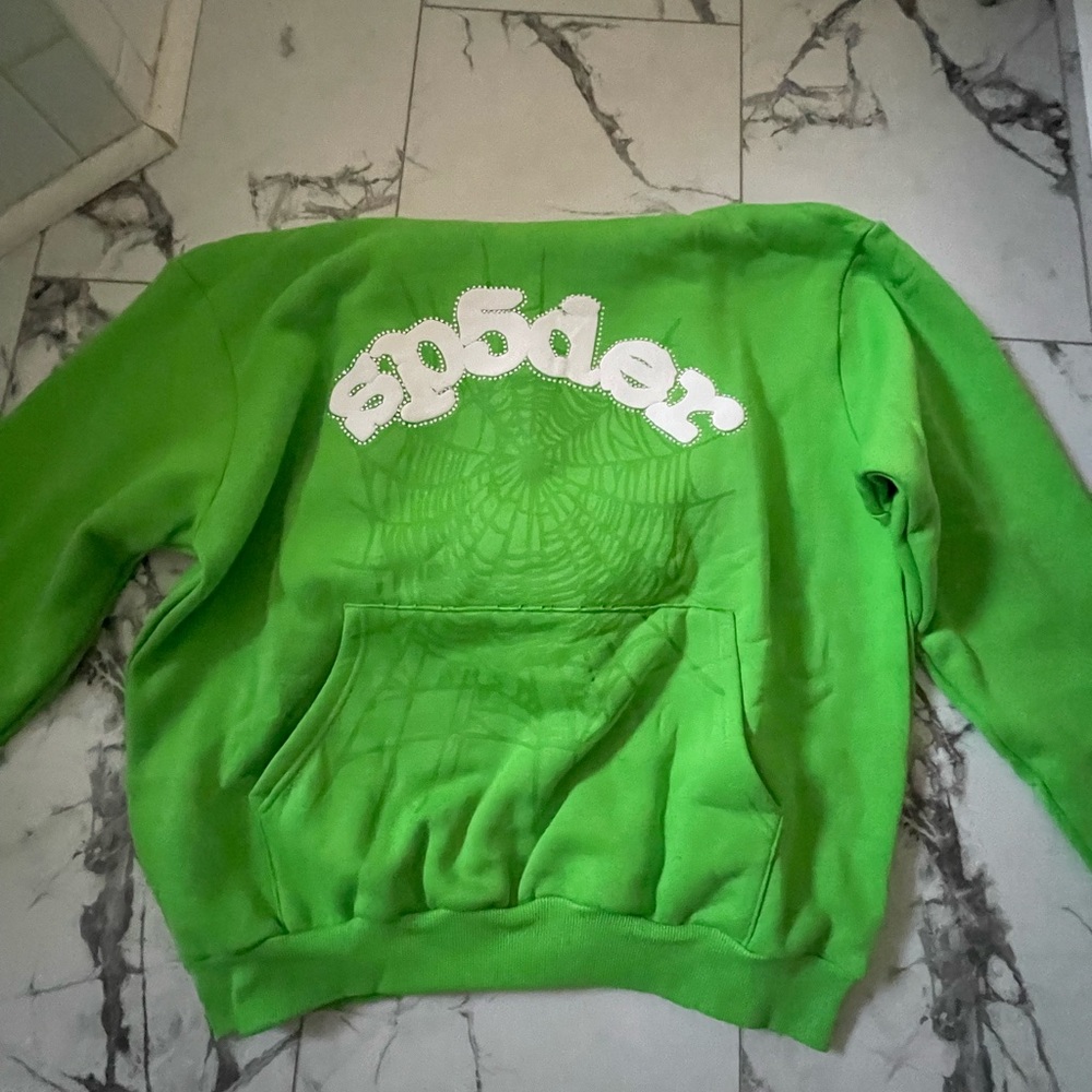 Green Sp5der Hoodie